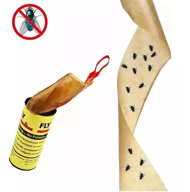 4 TRAMPAS ADHESIVAS PARA MOSCAS SIN CEBO